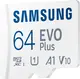 Samsung EVO Plus 2021 R130 microSDXC 64GB Kit, UHS-I U1, A1, Class 10