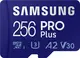 Samsung PRO Plus R160/W120 microSDXC 256GB USB-Kit, UHS-I U3, A2, Class 10