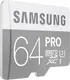 Samsung PRO R90/W80 microSDXC 64GB Kit, UHS-I U3, Class 10