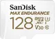 SanDisk Max Endurance R100/W40 microSDXC 128GB Kit, UHS-I U3, Class 10