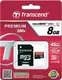 Transcend Premium R45 microSDHC 8GB Kit, UHS-I, Class 10