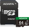 ADATA SPEED PLUS R160/W140 microSDXC 64GB Kit, UHS-I...