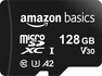AmazonBasics Normal Speed R100/W60 microSDXC 128GB...