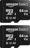 AmazonBasics Normal Speed R100/W60 microSDXC 64GB Kit,...