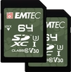 Emtec Outdoor R100/W50 SDXC 64GB, UHS-I U3, Class 10,...