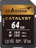 Exascend Catalyst R180/W150 SDXC 64GB, UHS-I U3, Class...