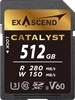 Exascend Catalyst R280/W150 SDXC 512GB, UHS-II U3,...