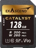 Exascend Catalyst R300/W280 SDXC 128GB, UHS-II U3,...