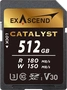 Exascend Catalyst R180/W150 SDXC 512GB, UHS-I U3,...