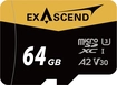 Exascend Catalyst R170/W140 microSDXC 64GB, UHS-I U3,...