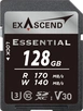 Exascend Essential R170/W140 SDXC 128GB, UHS-I U3,...