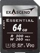 Exascend Essential R300/W280 SDXC 64GB, UHS-II U3,...