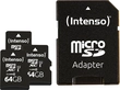Intenso Premium R90 microSDXC 64GB Kit, UHS-I U1,...