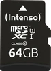 Intenso Premium R90 microSDXC 64GB Kit, UHS-I U1,...