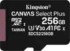 Kingston Canvas Select Plus R100/W85 microSDXC 256GB, UHS-I U3, A1, Class 10