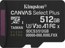 Kingston Canvas Select Plus Gen3 R150 microSDXC 512GB,...