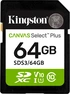 Kingston Canvas Select Plus Gen3 R100 SDXC 64GB, UHS-I...