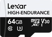 Lexar High-Endurance R100/W35 microSDXC 64GB, UHS-I...