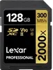 Lexar Professional 2000x Gold Series R300/W260 SDXC 128GB, UHS-II U3, Class 10