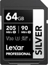 Lexar Professional SILVER R205/W90 SDXC 64GB, UHS-I...