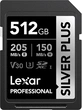 Lexar Professional SILVER PLUS R205/W150 SDXC 512GB,...