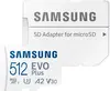 Samsung EVO Plus 2021 R130 microSDXC 512GB Kit, UHS-I U3, A2, Class 10