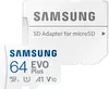 Samsung EVO Plus 2021 R130 microSDXC 64GB Kit, UHS-I U1, A1, Class 10