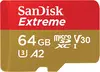 SanDisk Extreme R170/W80 microSDXC 64GB Kit, UHS-I U3, A2, Class 10