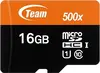 TeamGroup 500x Orange R80/W15 microSDHC 16GB Kit, UHS-I U1, Class 10