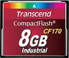 Transcend Industrial 170x R90/W60 CompactFlash Card 8GB