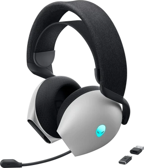 Dell Alienware Tri Mode Wireless Gaming Headset AW725H Lunar Light