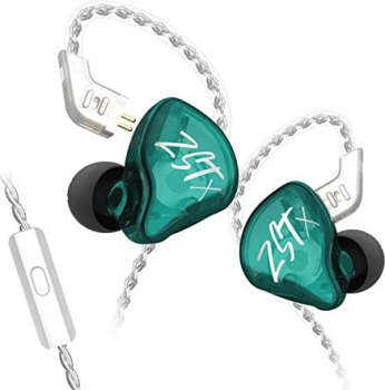 KZ ZST X z mikrofonem błękit