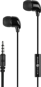 MusicSound Color douszne Jack 3.5mm czarny