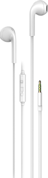 Vivanco headset In Ear, Eggshape Design biały