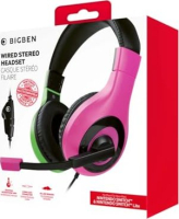 BigBen stereo Gaming Headset V1 do switch różowy/zielony