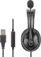 Manhattan Mono headset USB z reversiblem mikrofon